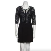 The Kooples black lacy sheath dress