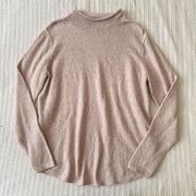 Light Pink Mock Neck Sweater Size Medium