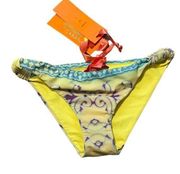 Hale Bob Yellow Bikini Bottom Size Small NWT