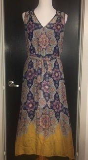 Shoshanna Paisley Floral Silk Dress by Anthropologie - Size 8.