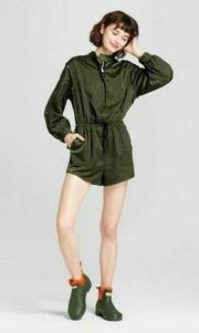 Hunter x Target Shiny Olive Green Romper