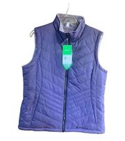 Free Country Womans Reversible Vest Smoky Grape Sz L NWT