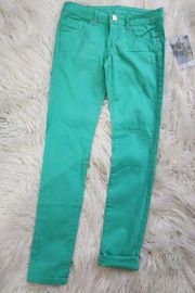 Teal Skinny Jeans by VIP Jeans, Women,s -3/4-