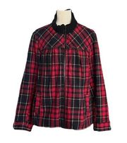 Vintage Tartan Plaid Wool Blend Baby Doll Jacket. Women’s size 2X.