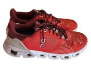 On Running Cloudflyer Running Shoes Sneakers Flare Quartz Red Size 7.5