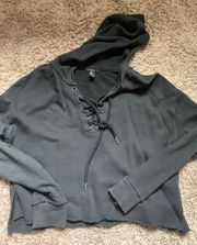 Forever 21 Cropped Sweater Hoodie