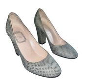 Christian Dior Snakeskin Twist Round Toe Pumps size EU 37 US 7