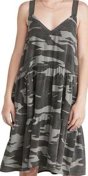 Splendid Women's Napa sleeveless Camo swing Dress size LARGE