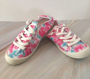 Pink Tie Dye Sneakers, Size 10