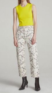 NWT Rag & Bone Micro Floral Boy High Waist Cropped Jeans sz 28