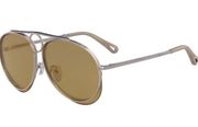 CHLOE Romie 61 mm aviator sunglasses in gold Nwot