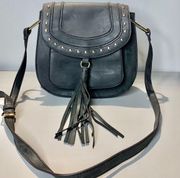 Franco Sarto grey shoulderbag suede purse