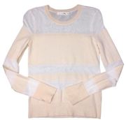 Rag & Bone Vivi Crew Neck Ivory Merino Wool Sweater Size X-Small