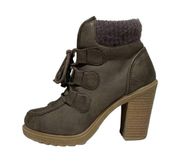 Mudd Platform Heeled Ankle Boots Women’s Size 6 M