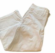 Larry Levine White Cropped Pants