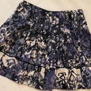 circle embroidered skirt