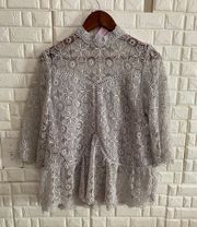 NWT  womans embrodered blouse Small 17 X 26