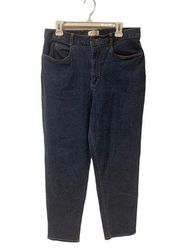 Vintage Talbots 16 Straight Leg Blue Jeans Pants Simple Basic Cute Stretch Denim