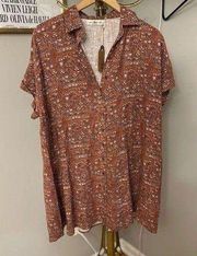 Womens NWT short sleeve tunic / mini dress by Natural Life size small/medium