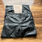 Vegan leather leggings L