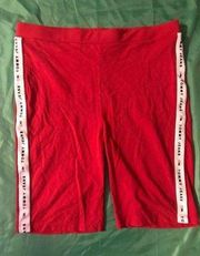 Tommy Hilfiger Jeans Women’s Red Biker Shorts Size L