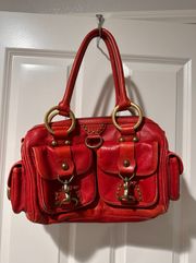 Isabella  red handbag