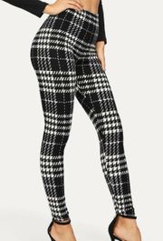 Black Plaid leggings