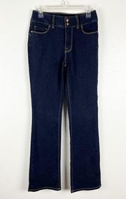 BOSTON PROPER Dark Wash Flared Leg Jeans, Size 4