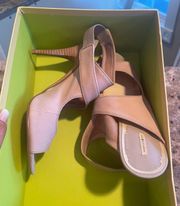 New  Erica Taupe Colored Heels SZ 8