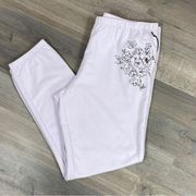 WildFox Blooms Rory Jogger Pants Lilac Purple Medium