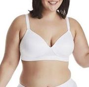 Hanes White Cool Comfort Fabric Lightly Padded Bra Women’s Size XL