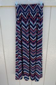 by enbasset | Chevron Pattern Maxi Skirt