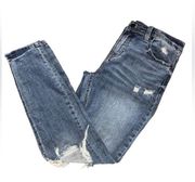 Eunina Jude MidRise Skinny Ankle Distressed‎ Jeans Size 9 Women/Junior
