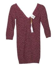 NWT - BCBG - Long Sleeve LT Wine Dress