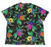 Vintage  Ralph Lauren Green Classic Fit Floral Graphic T-shirt