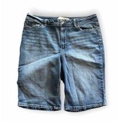 Womens Cato Bermuda Denim Jean Shorts - Sz 14