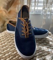 GH Bass & Co Navy Suede Navigate Sneakers