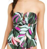 Hula Honey Hyper Tropics Tankini Swim Top