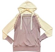 NWOT Soft Surroundings Lila Lace Pullover Hoodie