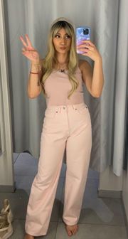 Pink Mom Jeans