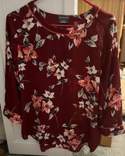 Floral Work Blouse