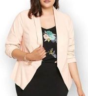 Torrid Blush Pink Open Front Blazer