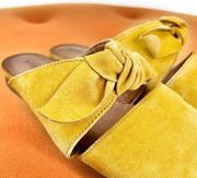 Jeffery Campbell Charlin Mustard Suede Mules SIZE 7