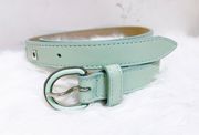 Authentic  Mint Green Leather Women’s Waist Belt