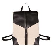 Deux Lux NWT canvas + vegan leather demi backpack