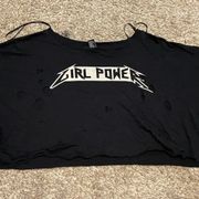 Forever 21 Cropped Graphic T-shirt