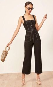 Reformation Amory Jumpsuit Black