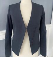 Theory Laniso Blazer Jacket Asymmetric Zip- Size 6 NWT