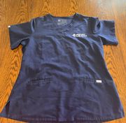 Navy Scrub Top