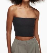 Aritzia - Babaton Sculpt Knit Cropped Tube Top in Chocolate Brown